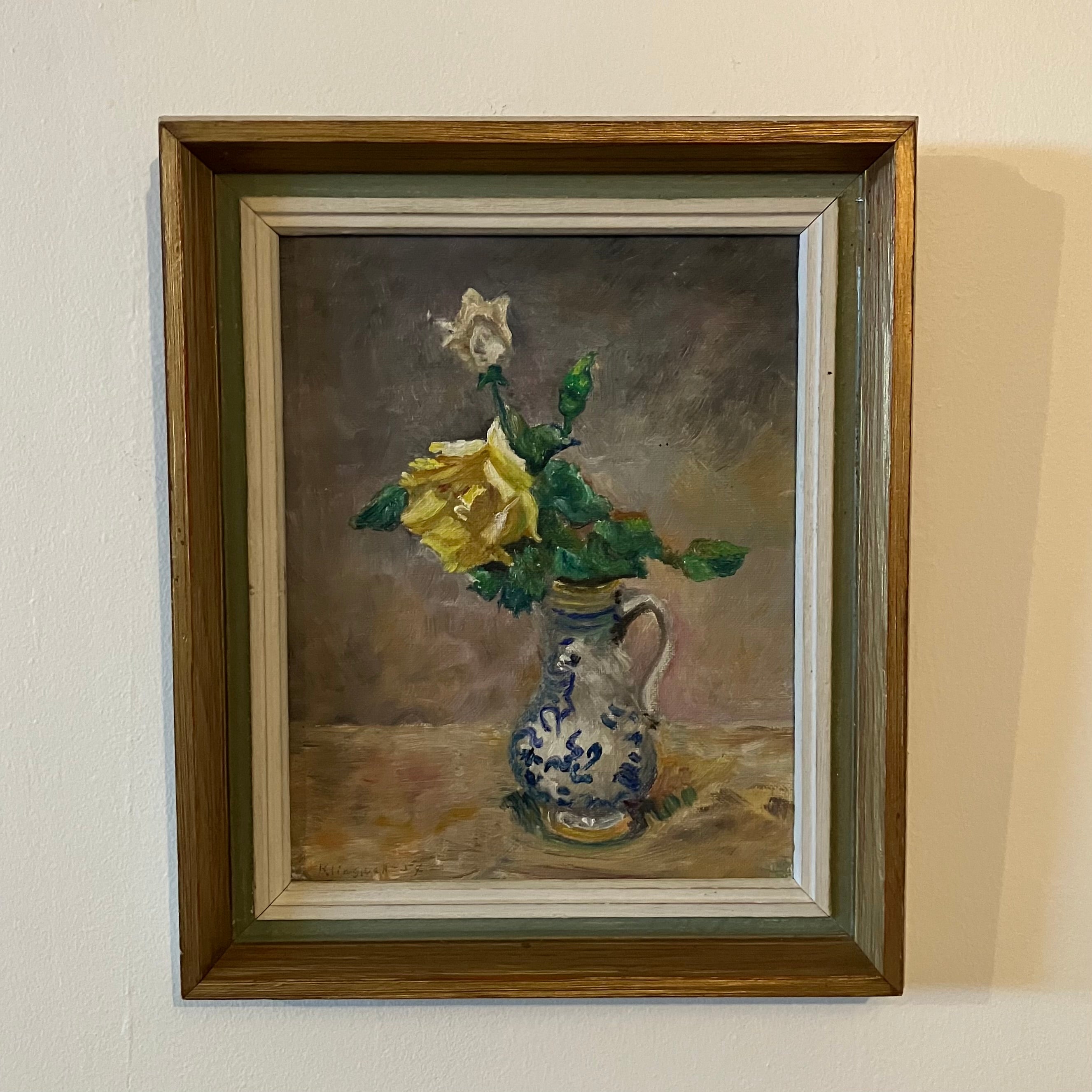Still life with flowers by unknown artist