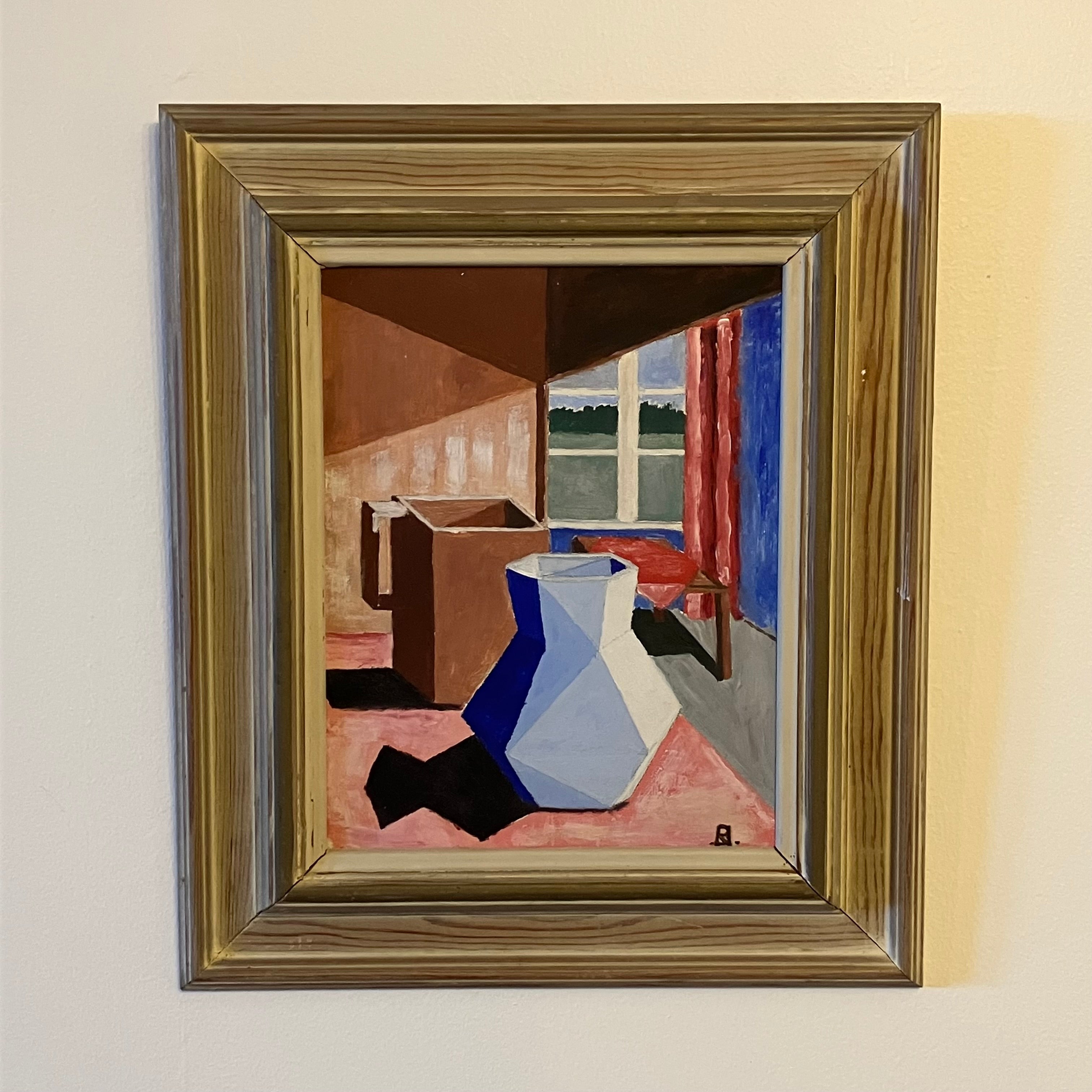 Cubistic still life by unknown artist