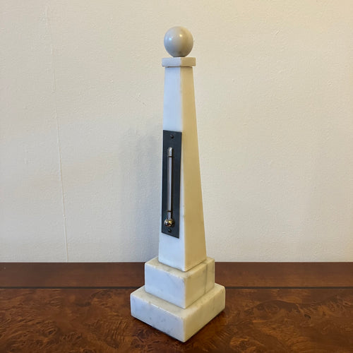 Antique marble desk thermometer