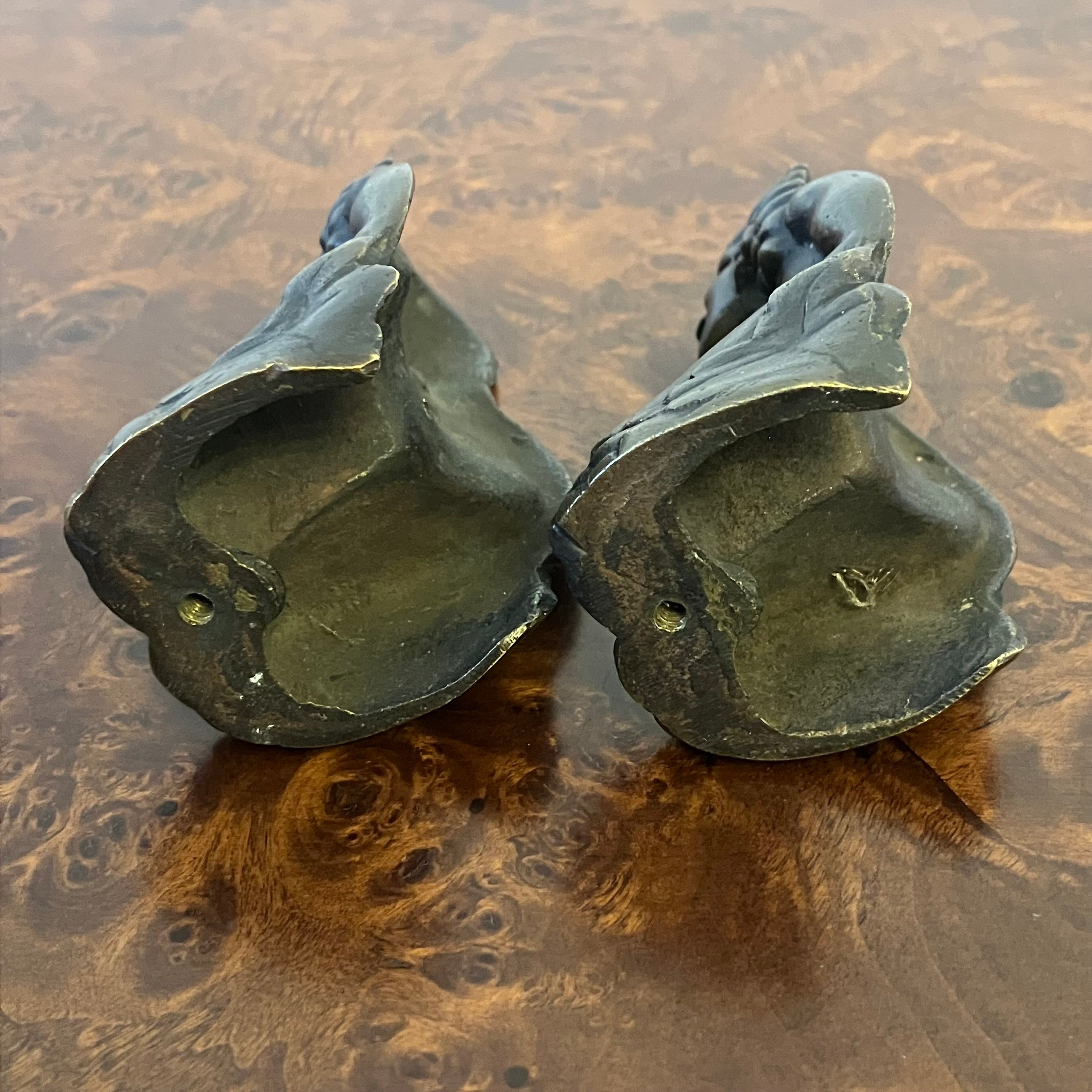 Decor elements i patinated metal