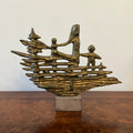 Bronze sculpture "Sagoskeppet" by Elma Oijens