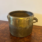 Art nouveau brass jardiniere