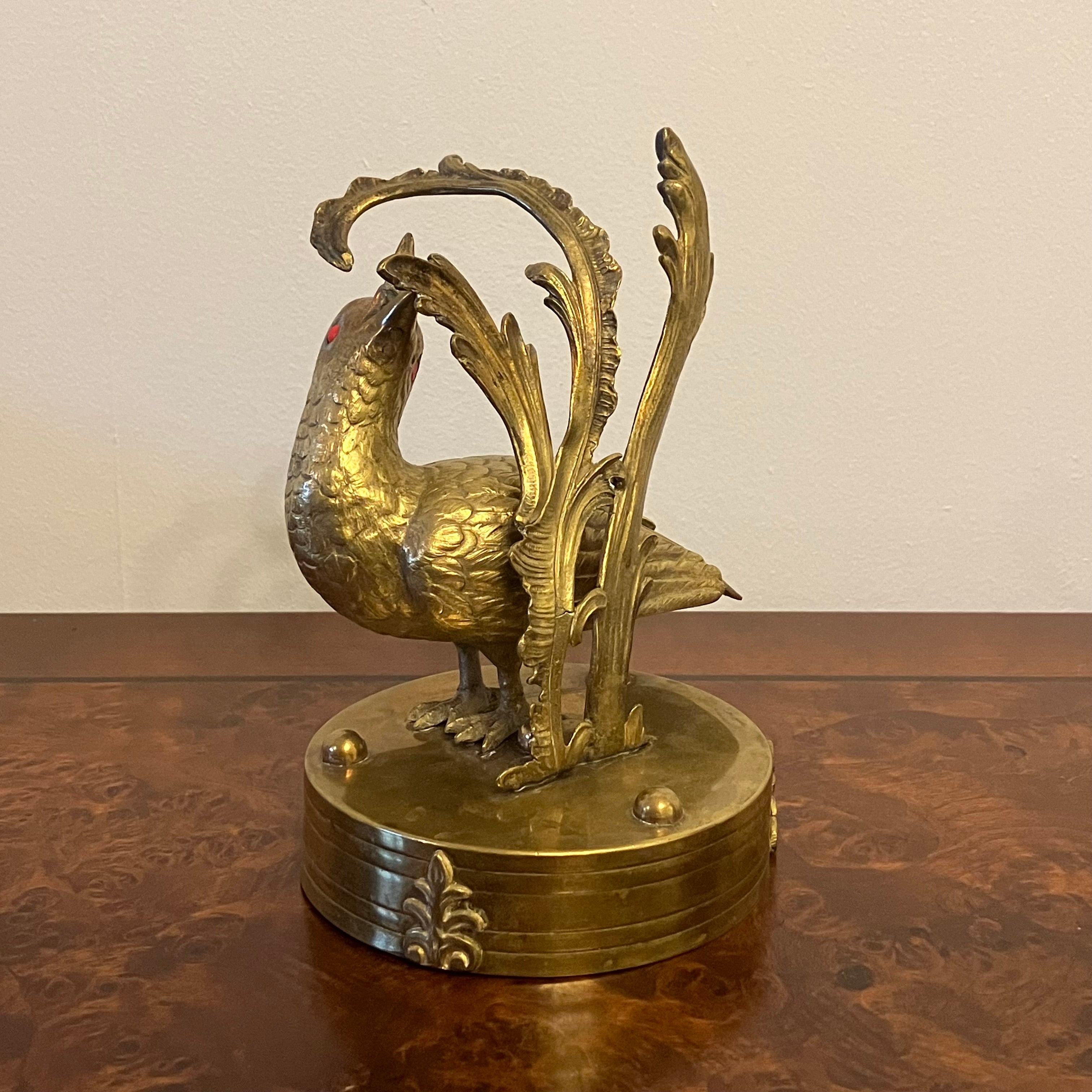 19 th century sculpture in gilt brass