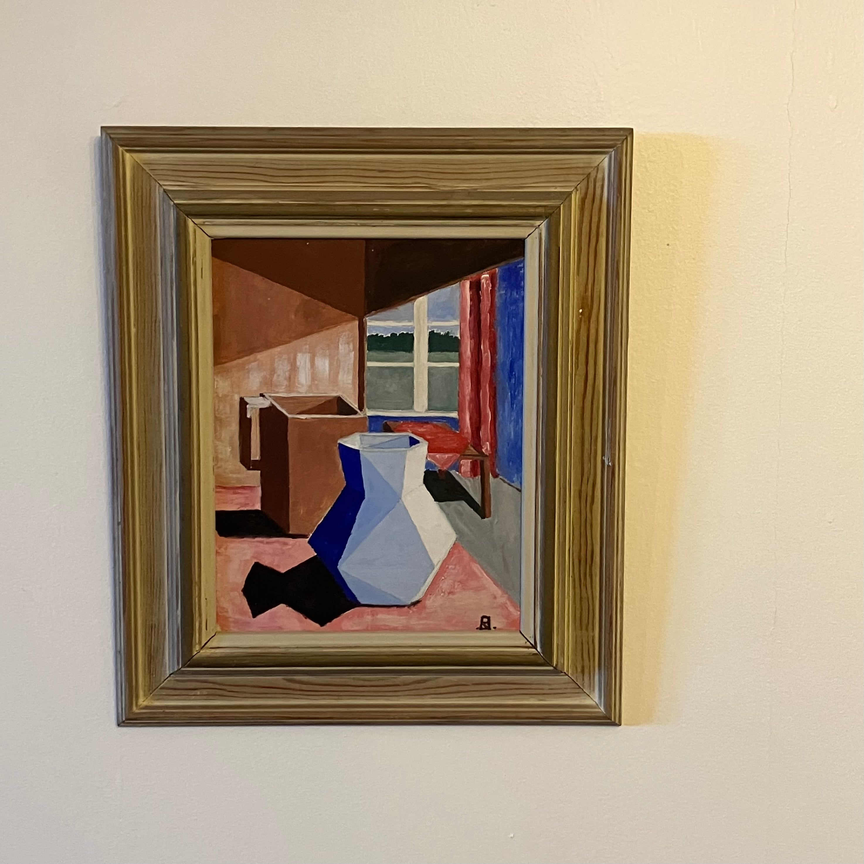 Cubistic still life by unknown artist