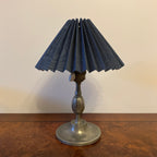 Art deco pewter table lamp