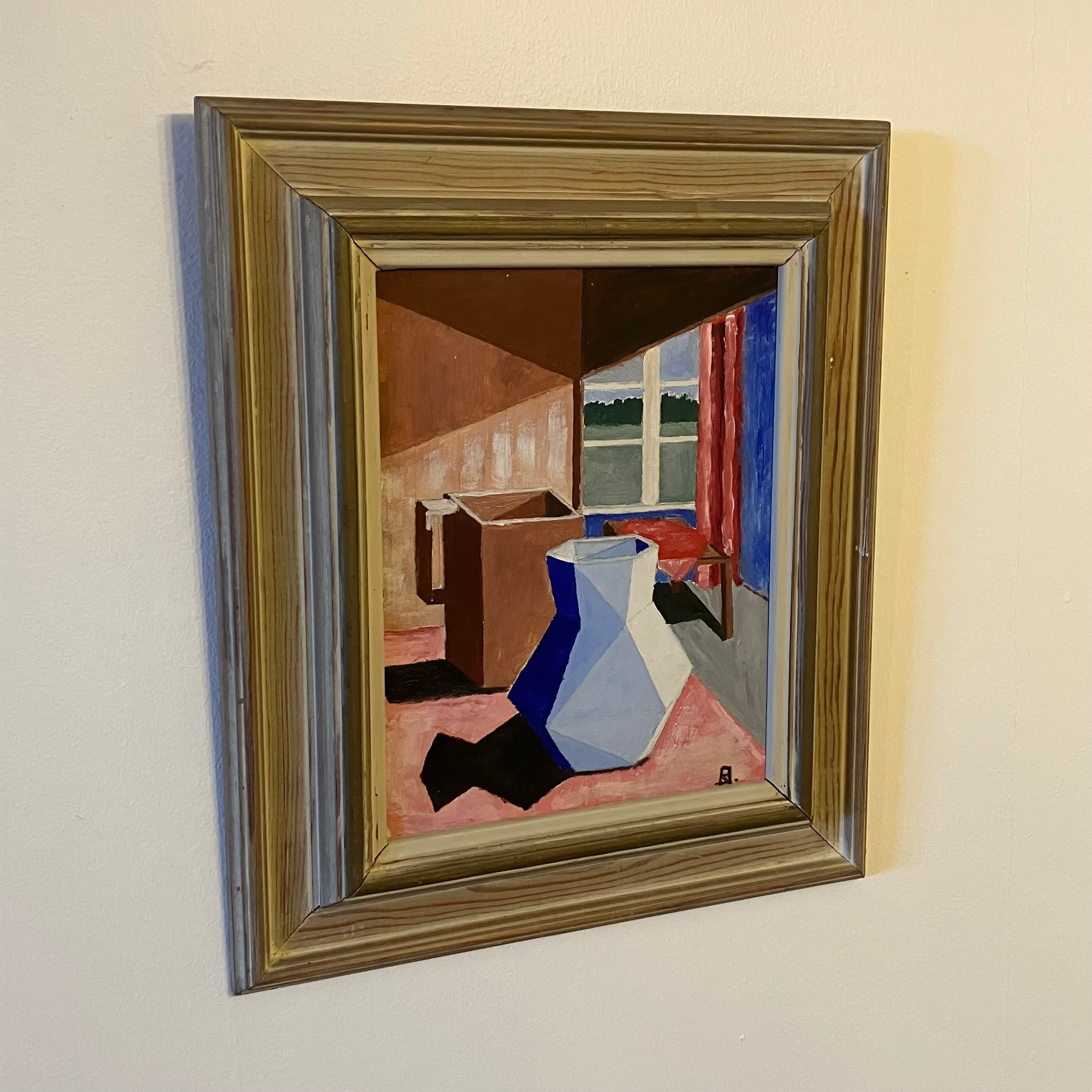 Cubistic still life by unknown artist