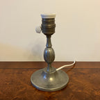 Art deco pewter table lamp