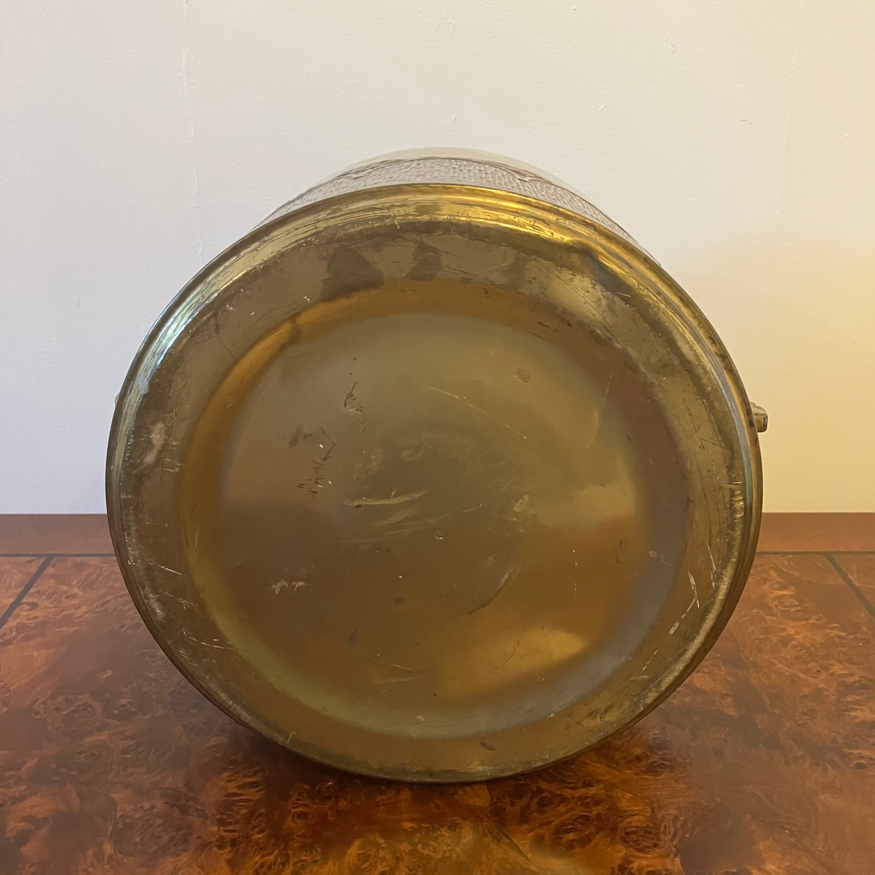 Art nouveau brass jardiniere
