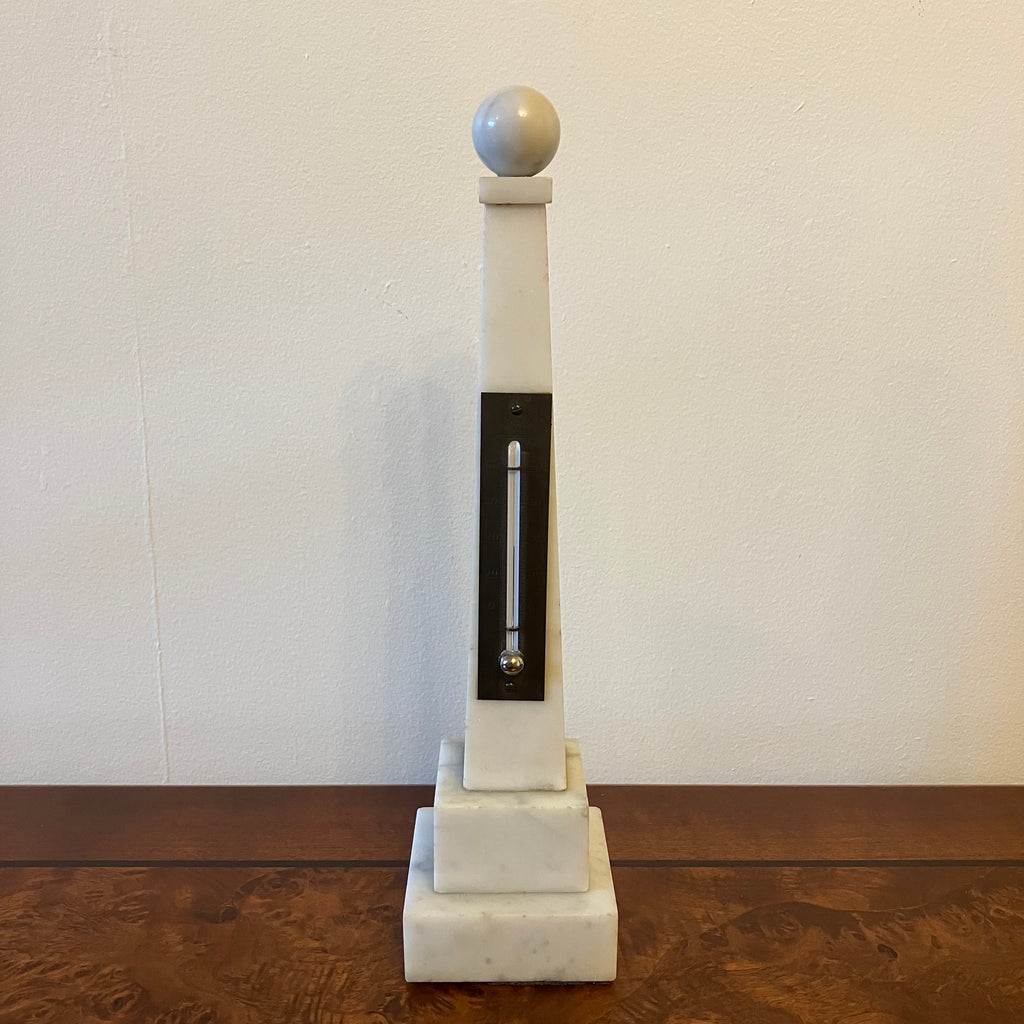 Antique marble desk thermometer